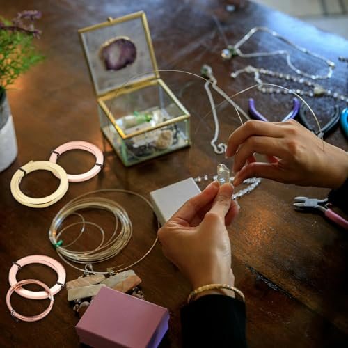 19.7 Feet Brass Square Wire, 1mm Wide Bendable Brass Beading Wire 18 view 4