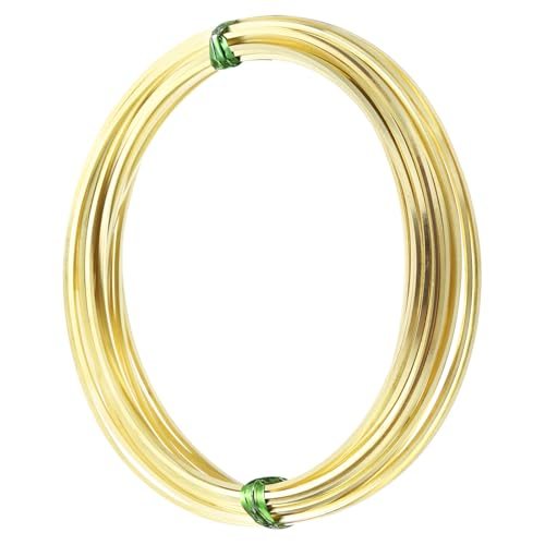 19.7 Feet Brass Square Wire, 1mm Wide Bendable Brass Beading Wire 18 — PATIKIL