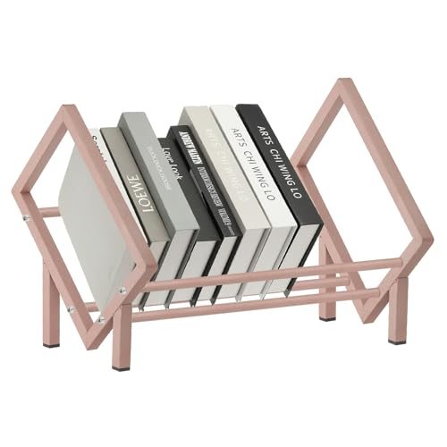 19.7" Tabletop Bookshelf Desktop Bookshelf Small Stainless Steel — PATIKIL