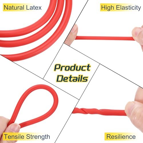 19 Ft(6M) Rubber Tubing, Natural Latex Rubber Tubing Vinyl Sling Shot view 3