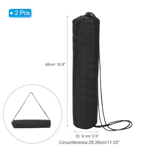 19 Inch Mini Camp Chair Replacement Bag, 2 Pack Nylon Foldable Tripod view 2