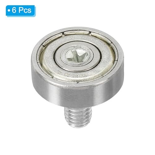 19mm Drawer Rollers, 6 Pack Drawer Pulley Replacement Wheels Bearing view 3