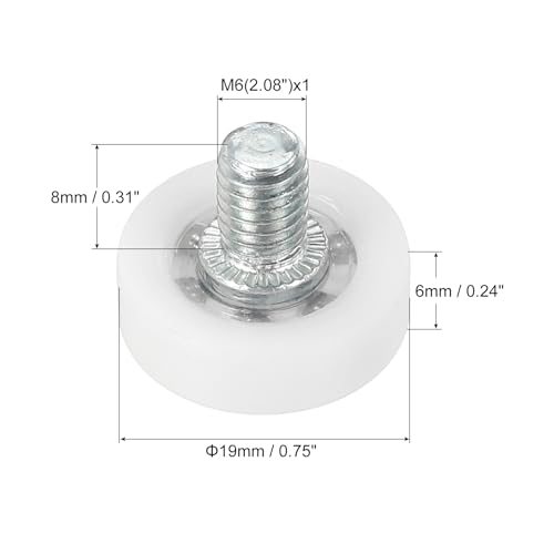 19mm Drawer Rollers view 2