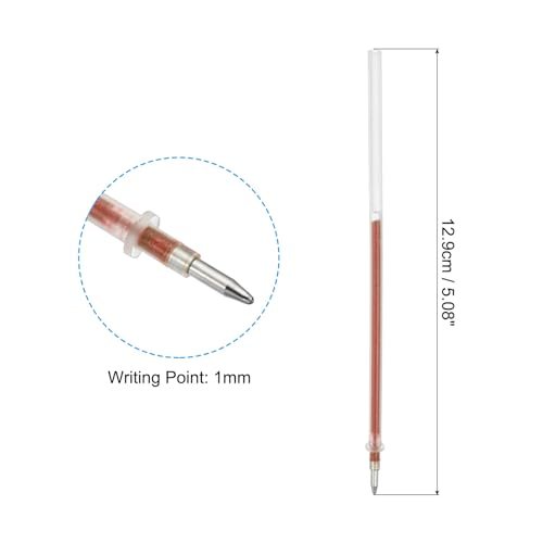 1mm Gel Pens Refills, 24 Pack Sparkle Metallic Ink Bold Point view 2