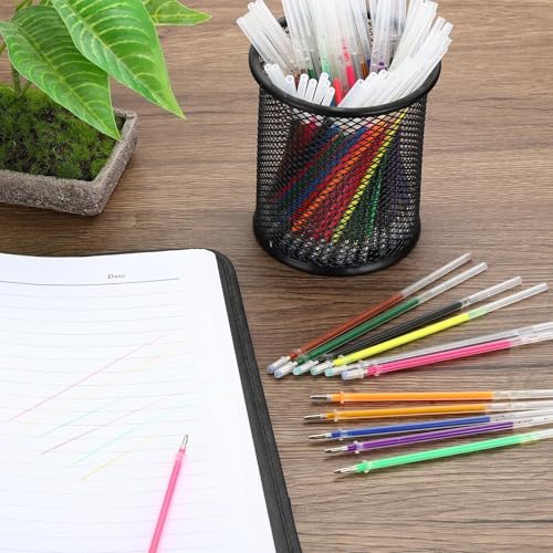 1mm Gel Pens Refills, 24 Pack Sparkle Metallic Ink Bold Point view 5