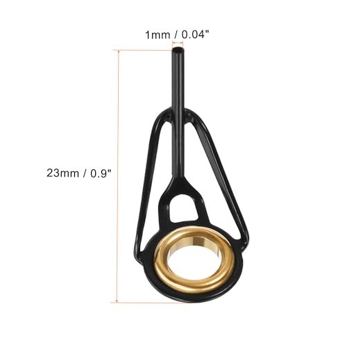 1mm Tube Dia Fishing Rod Tips Repair Kit, 3pcs Stainless Steel Ring Guide view 2