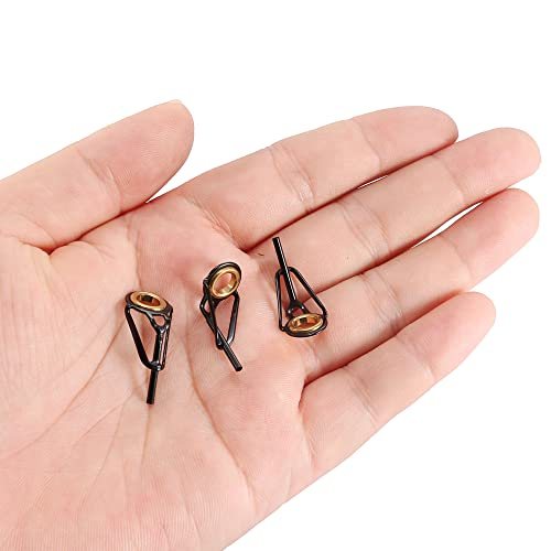 1mm Tube Dia Fishing Rod Tips Repair Kit, 3pcs Stainless Steel Ring Guide view 5