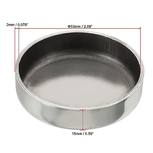 2 1/4" Pipe End Cap 304 Stainless Steel Tube End Caps Round Fitting view 2