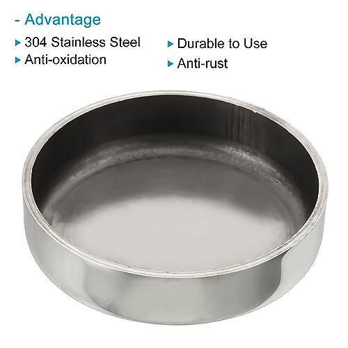 2 1/4" Pipe End Cap 304 Stainless Steel Tube End Caps Round Fitting view 4