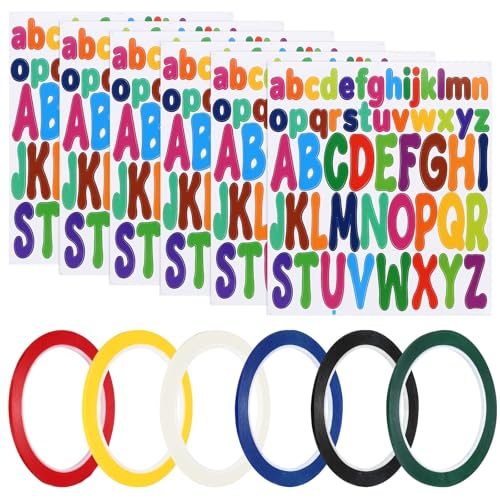 2+1" Colored Letter Stickers Self Adhesive Stickers — PATIKIL