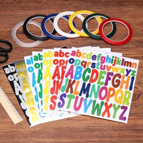 2+1" Gradient Colors Letter Stickers Self Adhesive Stickers view 4