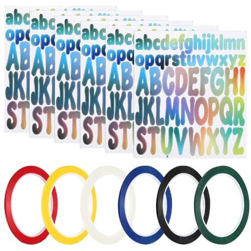 2+1" Gradient Colors Letter Stickers Self Adhesive Stickers — PATIKIL