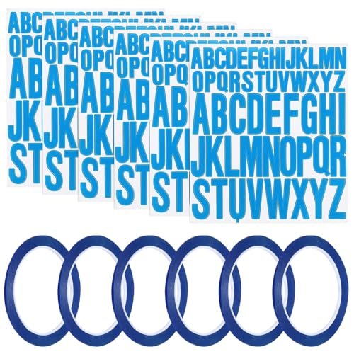 2+1" Letter Stickers w/ 6Roll 1/8" 164ft Whiteboard Tape — PATIKIL
