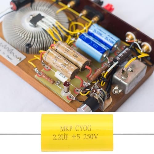 2.2uF 250V Frequency Divider Capacitor, 5 Pcs Axial Audio Speaker view 5