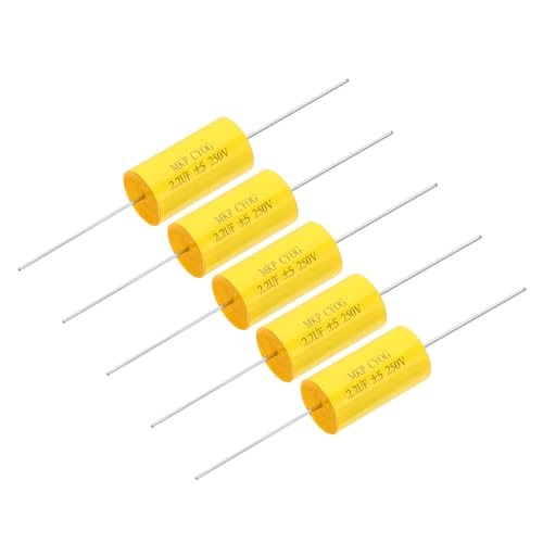 2.2uF 250V Frequency Divider Capacitor, 5 Pcs Axial Audio Speaker — PATIKIL