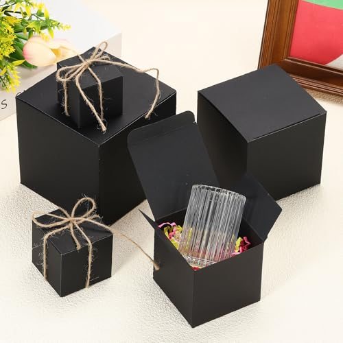 2.4x2.4x2.4 Mini Paper Storage Box 10Pcs Small Square Paper Black view 5