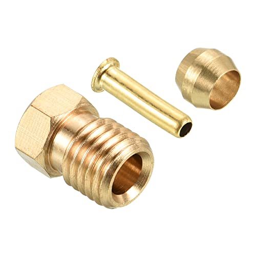 2.5mm ID 4mm OD Tube Brass Compression Assortment Kit 1 Set, Sleeve — PATIKIL