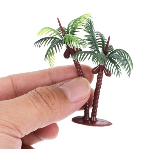 2.8" Miniature Plastic Coconut Palm Tree, 12 Pack Mini Tree Decor Micro view 4