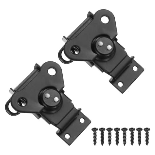 2.8x2.56" Spring Loaded Butterfly Twist Latch Steel, Twist Latch & Keeper — PATIKIL