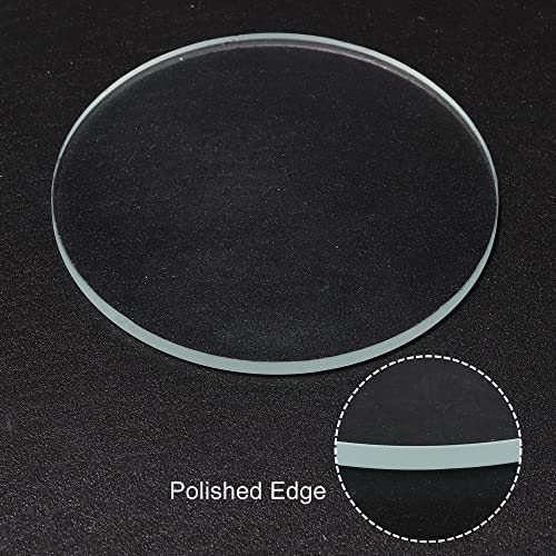2" Dia LED Lens, 3 Set Polished Edge Flashlight Glass Lens view 4