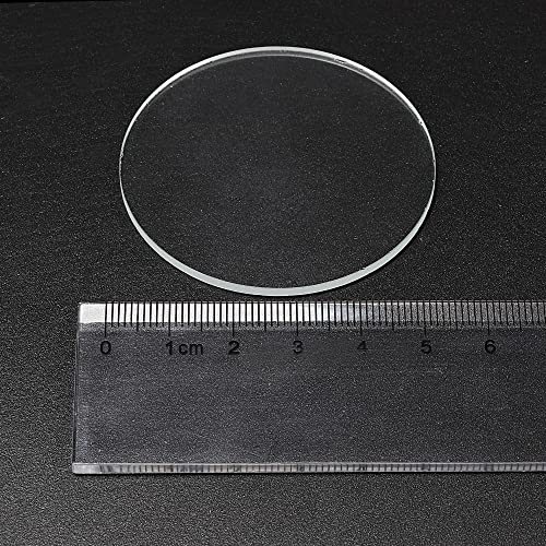 2" Dia LED Lens, 3 Set Polished Edge Flashlight Glass Lens view 5