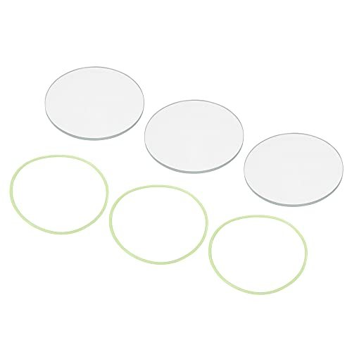 2" Dia LED Lens, 3 Set Polished Edge Flashlight Glass Lens — PATIKIL