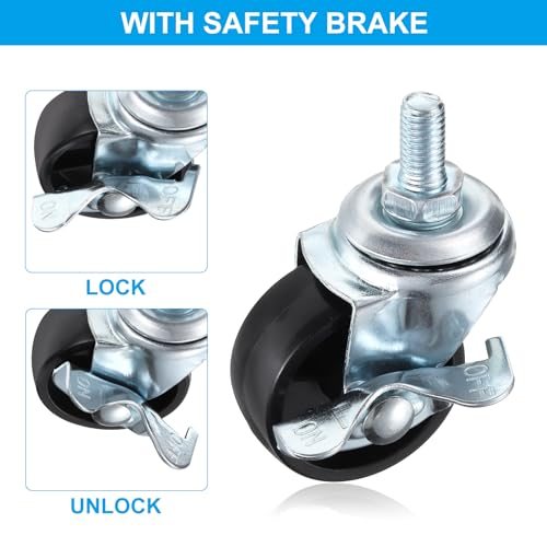 2 Inch Threaded Stem Casters Wheels view 4