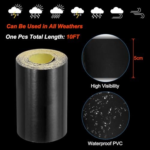 2 Inch x 10 FT Reflective Tape, High Visibility Waterproof Conspicuity view 3