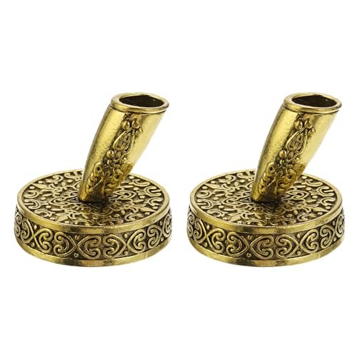 2 Pieces Vintage Round Metal Pen Holder, Insertion Pen Stand Desktop Pens — PATIKIL