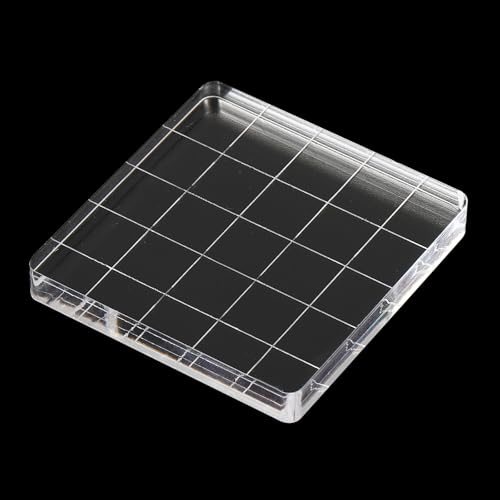 2"x2" Acrylic Stamp Block, 6Pcs Clear Stamping Block view 5