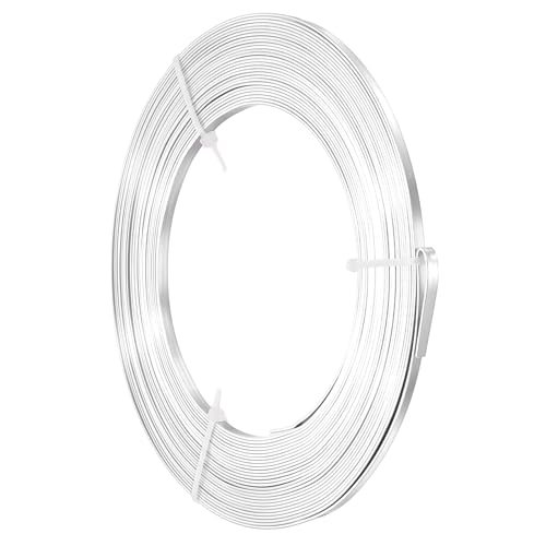 20 AWG 3.5mm Wide Aluminum Flat Wire 33Ft 1Roll Bendable Craft — PATIKIL