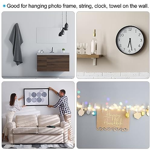 20 Lbs Picture Hangers, 10 Set Photo Wall Hanging Hooks Nails Hardware view 5