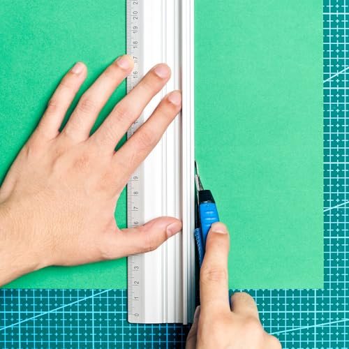 20cm/8" Aluminum Cutting Rule Ruler L-Type Cutting Ruler view 5