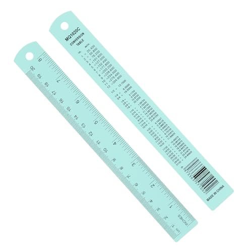20cm, 8" Metal Ruler, 2 Pack Aluminum Alloy Rulers — PATIKIL