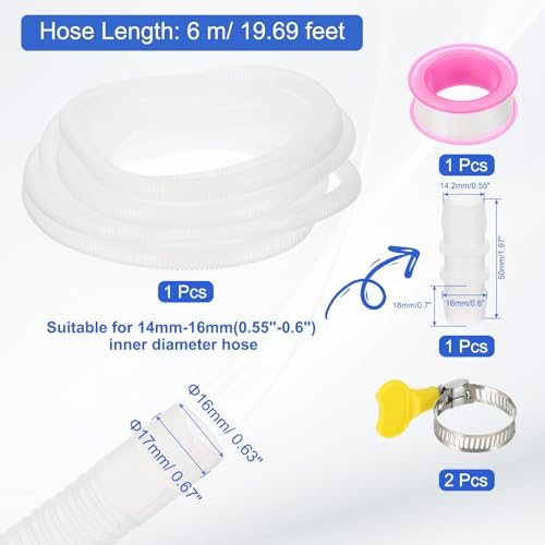 20Ft Air Conditioner Drain Hose Kit Universal AC Drain Hose view 2