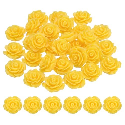 20mm Rose Flower Resin Cabochon, 30 Pcs Mini Rose Flower Flatback Resin — PATIKIL