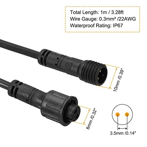22 AWG Waterproof IP67 Connector view 2