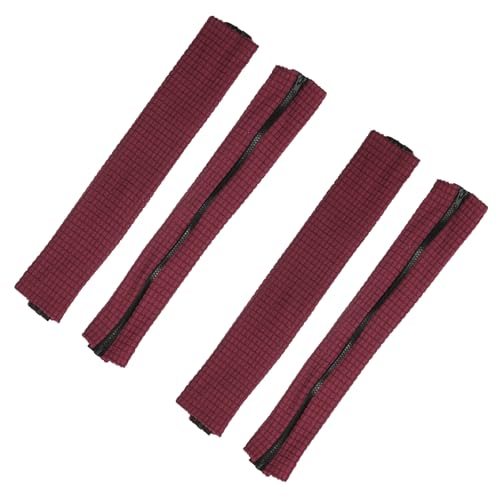 22"x4" Office Chair Armrest Covers 2Pair w/Zipper Burgundy — PATIKIL