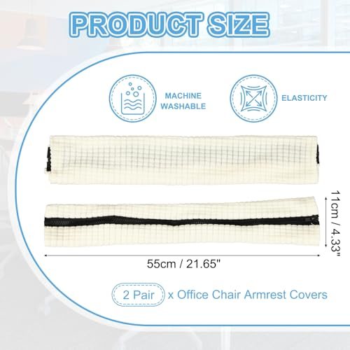 22x4.3 Office Chair Armrest Covers view 2