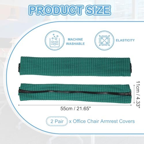 22x4.3in Office Chair Armrest Covers view 2
