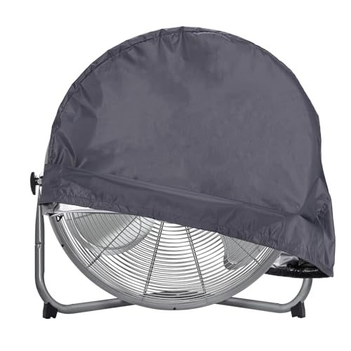 24.02x7.48x24.02 Inch Outdoor Industrial Fan Cover Grey, Fan Cover — PATIKIL