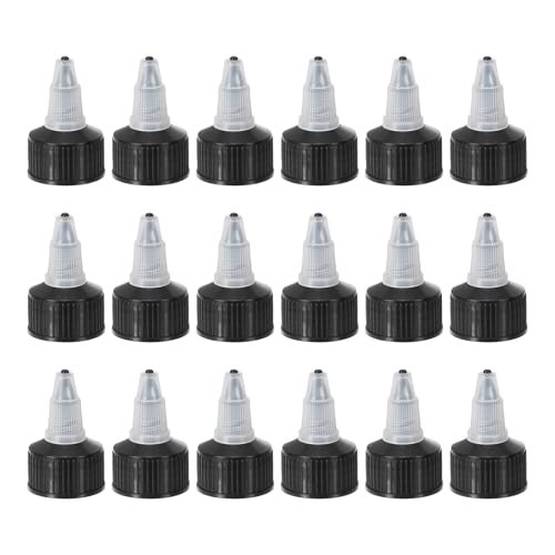 24/410 Twist Bottle Caps, 18 Pcs Plastic Ribbed Edge Squeeze Bottle — PATIKIL
