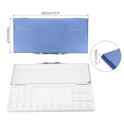 24 Wells Paint Storage Box, Airtight Folding Detachable view 2