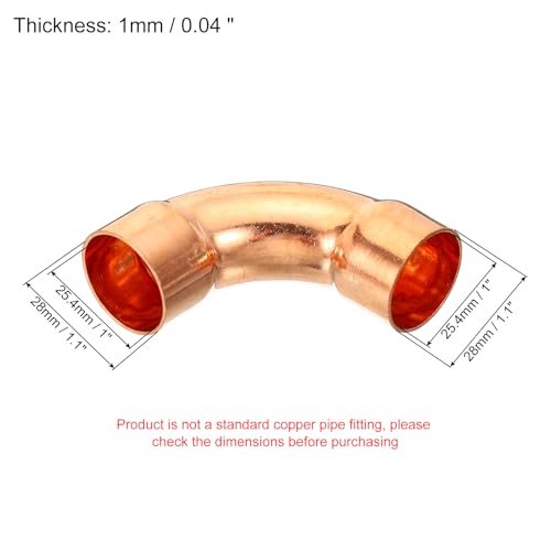 25.4mm ID Elbow Copper Pipe Fitting view 2