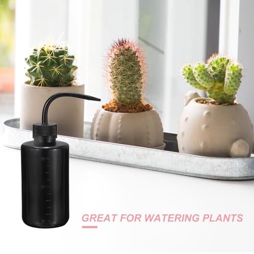 250ml 8oz Succulent Eyelash Tattoo Wash Bottle, 30 Pcs Plastic Watering view 4