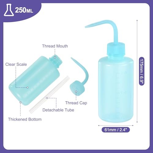 250ml Blue Plastic Multipurpose Wash Bottle view 2