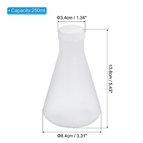 250ml Plastic Erlenmeyer Flask view 2