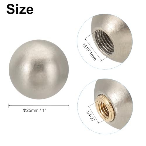 25mm Ball Lamp Finials Caps Knob, 1 Set Lamp Shade Decoration view 2