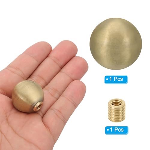 25mm Ball Lamp Finials Caps Knob, 1 Set Solid Lamp Shade Top Decoration view 3