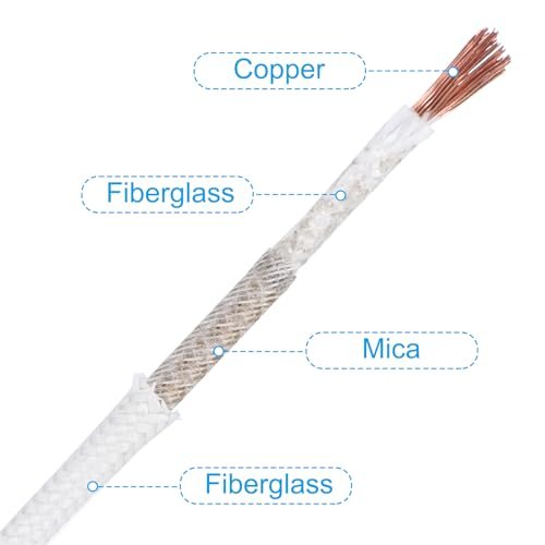 26.3Ft 11AWG High Temperature Wire Cable -60-350 Degrees Celsius view 3